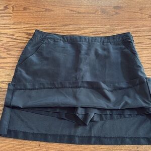 Vintage Field Gear Black Mini skorts 3 pockets size zip golf tennis performance
